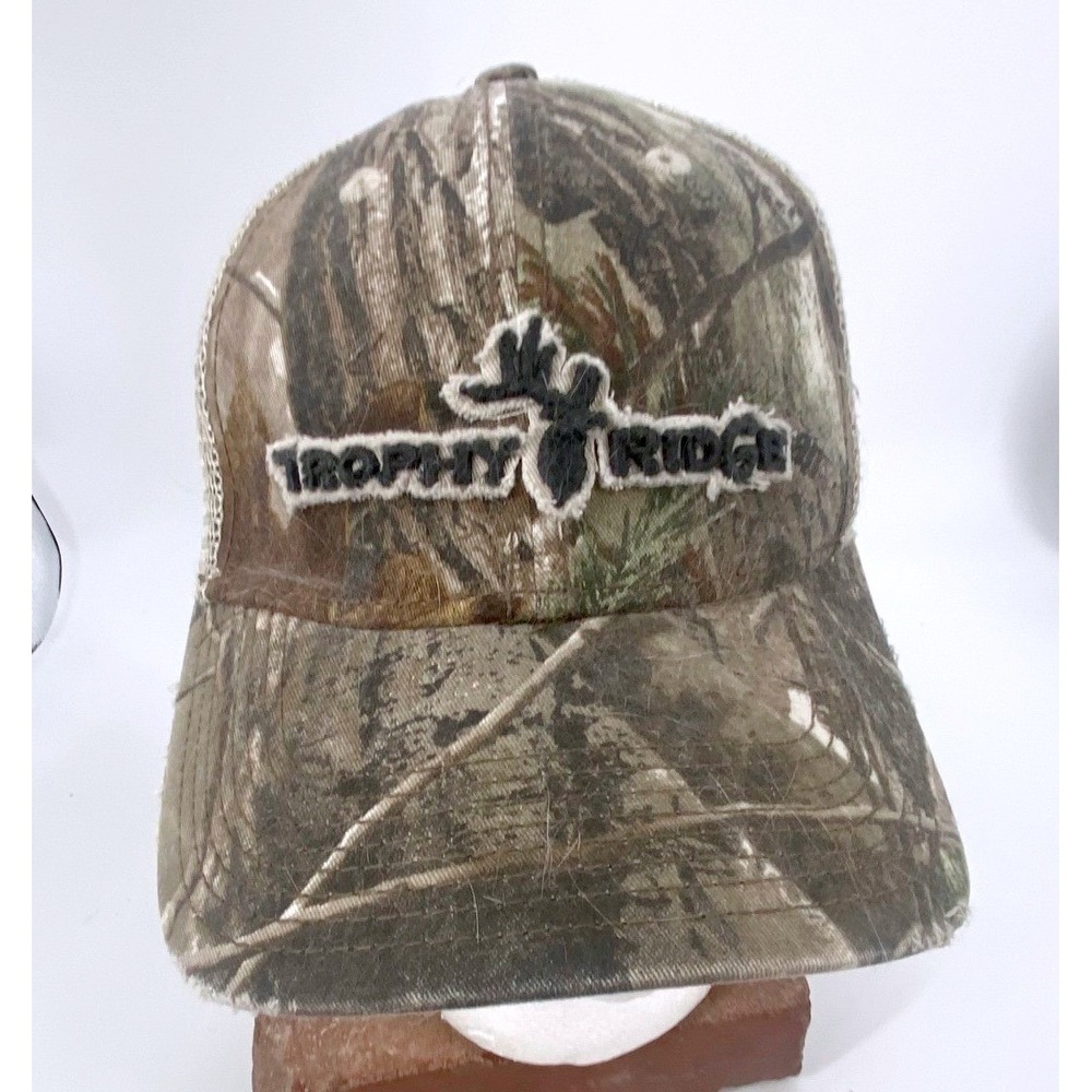 Trophy Ridge The Game Camo Trucker Hat Hunting Archery Mesh Back Adjustable Cap